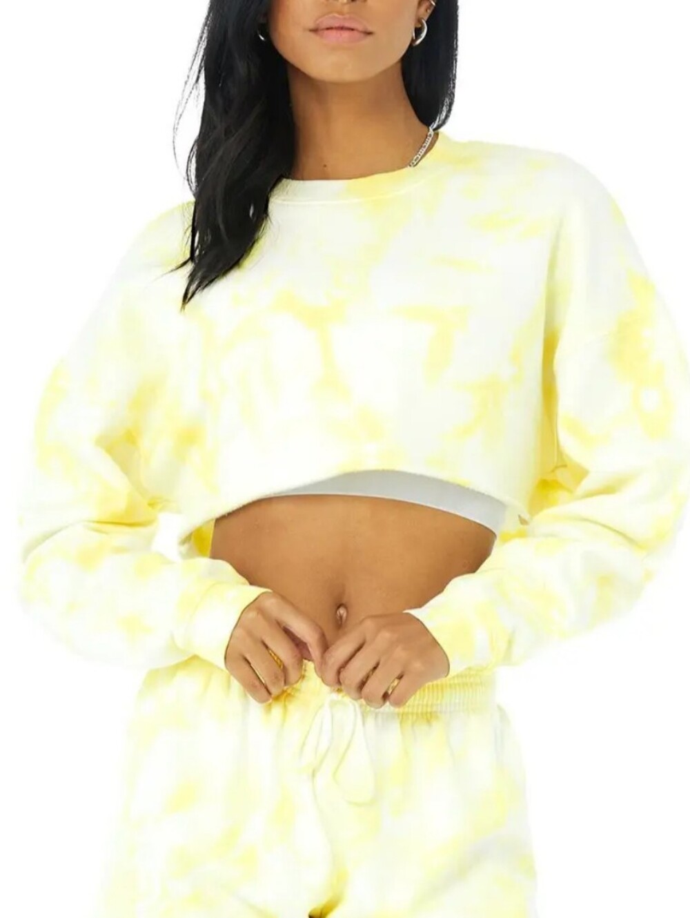 Alo Yoga Tie -Dye Extreme Crop Yellow GUC